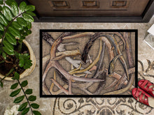 Load image into Gallery viewer, Deer Horns  Doormat - 24x36 Decorative Floor Mat – Indoor/Outdoor Rug