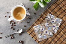 Load image into Gallery viewer, Oyster  Coasters - Set of 4 Lightweight Foam, Absorbent Drink Coasters