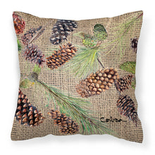 Load image into Gallery viewer, Pine Cones Throw Pillow - 14x14 Decorative Pillow – Art for Your Home &amp; Patio 8735PW1414