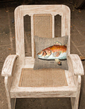 Load image into Gallery viewer, Red Fish Decorative   Canvas Fabric Pillow