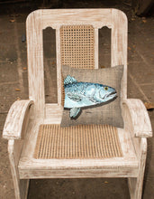 Load image into Gallery viewer, Speckled Trout Decorative Canvas Fabric Pillow