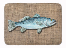 Load image into Gallery viewer, Fish Speckled Trout Machine Washable Memory Foam Mat 8737RUG