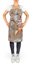Load image into Gallery viewer, Shrimp  Apron – Artist-Designed Kitchen, BBQ &amp; Craft Apron