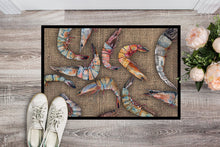 Load image into Gallery viewer, Shrimp  Doormat - 24x36 Decorative Floor Mat – Indoor/Outdoor Rug