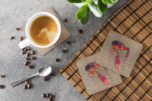 Load image into Gallery viewer, Crawfish  Coasters - Set of 4 Lightweight Foam, Absorbent Drink Coasters