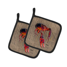 Load image into Gallery viewer, Crawfish Pot Holders - Set of 2 Decorative Kitchen Helpers | Made in the USA 8739PTHD