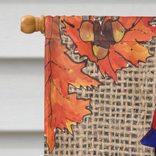 Load image into Gallery viewer, Thanksgiving Turkey Pilgrim Fleur de lis Flag Canvas House Size