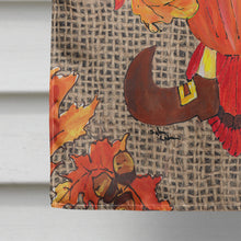 Load image into Gallery viewer, Thanksgiving Turkey Pilgrim Fleur de lis Flag Canvas House Size