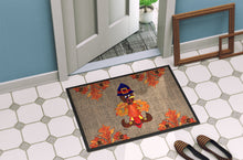 Load image into Gallery viewer, Thanksgiving Turkey Pilgrim Fleur de lis  Doormat - 24x36 Decorative Floor Mat – Indoor/Outdoor Rug