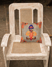 Load image into Gallery viewer, Thanksgiving Turkey Pilgrim Fleur de lis Decorative   Canvas Fabric Pillow