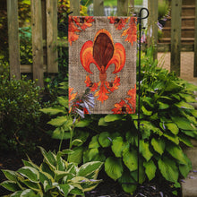 Load image into Gallery viewer, Thanksgiving Turkey Fleur de lis Garden Flag – Decorative Outdoor Yard Flag
