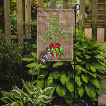 Load image into Gallery viewer, Christmas Tree Fleur de lis Garden Flag – Decorative Outdoor Yard Flag