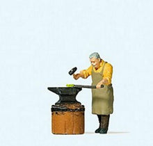 Load image into Gallery viewer, Preiser 28187 HO Scale Blacksmith w/Anvil