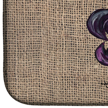 Load image into Gallery viewer, Halloween Pumpkin Bat Fleur de lis Dish Drying Mat – Absorbent, Artistic Kitchen Essentials 8748DDM