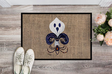 Load image into Gallery viewer, Halloween Ghost Spider Bat Fleur de lis Doormat - 24x36 Decorative Floor Mat – Indoor/Outdoor Rug