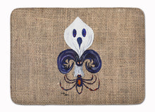 Load image into Gallery viewer, Halloween Ghost Spider Bat Fleur de lis Machine Washable Memory Foam Mat 8749RUG