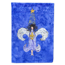 Load image into Gallery viewer, Christmas Angel Fleur de lis Flag Canvas House Size