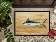 Load image into Gallery viewer, Swordfish on Sandy Beach Doormat - 24x36 Decorative Floor Mat – Indoor/Outdoor Rug