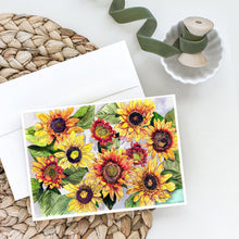 Load image into Gallery viewer, Sunflowers Greeting Cards -  Blank Note Cards – 8-Pack of Artist-Designed Cards with Envelopes