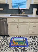 Load image into Gallery viewer, Adirondack Chairs Blue Machine Washable Memory Foam Mat 8767RUG