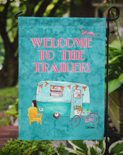 Load image into Gallery viewer, Welcome to the Trailer  Garden Flag – Decorative Outdoor Yard Flag