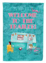 Load image into Gallery viewer, Welcome to the Trailer  Garden Flag – Decorative Outdoor Yard Flag