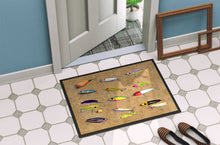 Load image into Gallery viewer, Fishing Lures Doormat - 24x36 Decorative Floor Mat – Indoor/Outdoor Rug