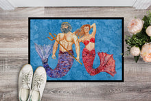 Load image into Gallery viewer, Mermaid and Merman Doormat - 24x36 Decorative Floor Mat – Indoor/Outdoor Rug