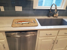 Load image into Gallery viewer, Red Fish Dish Drying Mat – Absorbent, Artistic Kitchen Essentials 8807DDM