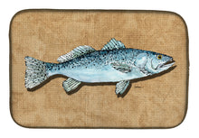 Load image into Gallery viewer, Speckled Trout Dish Drying Mat – Absorbent, Artistic Kitchen Essentials 8809DDM