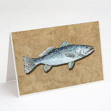 Load image into Gallery viewer, Speckled Trout Greeting Cards -  Blank Note Cards – 8-Pack of Artist-Designed Cards with Envelopes