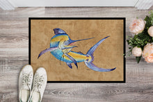 Load image into Gallery viewer, Blue Marlin Doormat - 24x36 Decorative Floor Mat – Indoor/Outdoor Rug