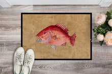 Load image into Gallery viewer, Strawberry Snapper Doormat - 24x36 Decorative Floor Mat – Indoor/Outdoor Rug