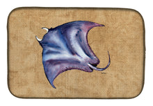 Load image into Gallery viewer, Stingray Dish Drying Mat – Absorbent, Artistic Kitchen Essentials 8814DDM