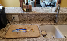 Load image into Gallery viewer, Tuna Fish Dish Drying Mat – Absorbent, Artistic Kitchen Essentials 8817DDM