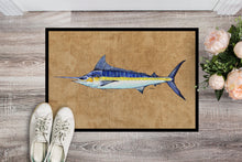 Load image into Gallery viewer, Blue Marlin Doormat - 24x36 Decorative Floor Mat – Indoor/Outdoor Rug