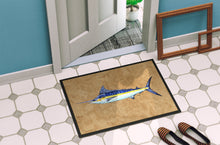 Load image into Gallery viewer, Blue Marlin Doormat - 24x36 Decorative Floor Mat – Indoor/Outdoor Rug