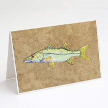 Load image into Gallery viewer, Snook Greeting Cards -  Blank Note Cards – 8-Pack of Artist-Designed Cards with Envelopes