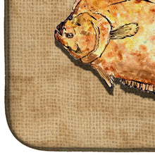 Load image into Gallery viewer, Flounder Dish Drying Mat – Absorbent, Artistic Kitchen Essentials 8821DDM