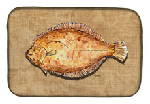 Load image into Gallery viewer, Flounder Dish Drying Mat – Absorbent, Artistic Kitchen Essentials 8821DDM