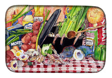 Load image into Gallery viewer, Gumbo and Potato Salad Dish Drying Mat – Absorbent, Artistic Kitchen Essentials 8825DDM