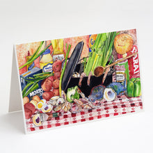 Load image into Gallery viewer, Gumbo and Potato Salad Greeting Cards -  Blank Note Cards – 8-Pack of Artist-Designed Cards with Envelopes