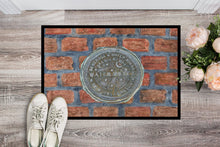 Load image into Gallery viewer, New Orleans Watermeter on Bricks Doormat - 24x36 Decorative Floor Mat – Indoor/Outdoor Rug