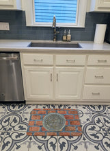 Load image into Gallery viewer, New Orleans Watermeter on Bricks Machine Washable Memory Foam Mat 8829RUG