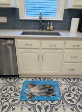 Load image into Gallery viewer, Teal Duck Machine Washable Memory Foam Mat 8830RUG