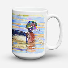 Load image into Gallery viewer, Wood Duck Dishwasher Safe Microwavable Ceramic Coffee Mug 15 ounce 8831CM15