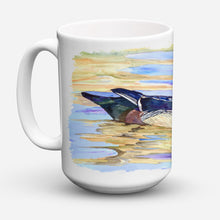 Load image into Gallery viewer, Wood Duck Dishwasher Safe Microwavable Ceramic Coffee Mug 15 ounce 8831CM15