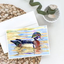 Load image into Gallery viewer, Wood Duck Greeting Cards -  Blank Note Cards – 8-Pack of Artist-Designed Cards with Envelopes