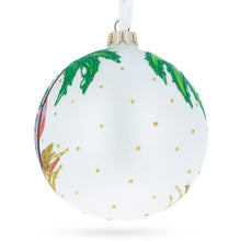 Load image into Gallery viewer, Festive Camel Glass Ball Christmas Ornament 4 Inches