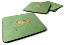 Load image into Gallery viewer, Grasshopper on Avacado Coasters - Set of 4 Lightweight Foam, Absorbent Drink Coasters